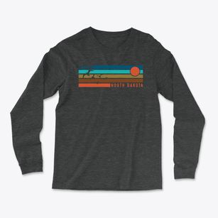 Cando North Dakota Blissful Sunset Light Soft Long Sleeve T-Shirt