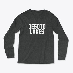 Desoto Lakes Florida Classic Block Light Soft Long Sleeve T-Shirt