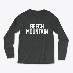 Beech Mountain North Carolina Classic Block Light Soft Long Sleeve T-Shirt