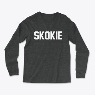Skokie Illinois Classic Block Light Soft Long Sleeve T-Shirt