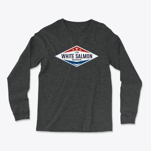 White Salmon Washington Diamond Star Light Soft Long Sleeve T-Shirt