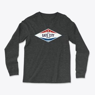 Gate City Virginia Diamond Star Light Soft Long Sleeve T-Shirt