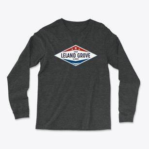 Leland Grove Illinois Diamond Star Light Soft Long Sleeve T-Shirt