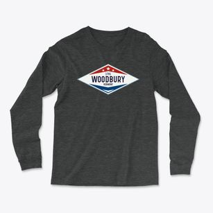 Woodbury Vermont Diamond Star Light Soft Long Sleeve T-Shirt