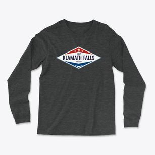 Klamath Falls Oregon Diamond Star Light Soft Long Sleeve T-Shirt