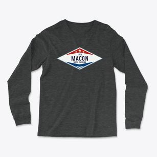 Macon North Carolina Diamond Star Light Soft Long Sleeve T-Shirt