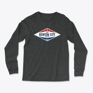 Benton City Missouri Diamond Star Light Soft Long Sleeve T-Shirt