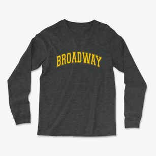 Broadway North Carolina Varsity Light Soft Long Sleeve T-Shirt