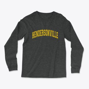 Hendersonville North Carolina Varsity Light Soft Long Sleeve T-Shirt