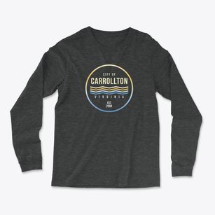 Carrollton Virginia Color Fade Light Soft Long Sleeve T-Shirt