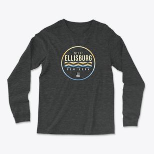 Ellisburg New York Color Fade Light Soft Long Sleeve T-Shirt