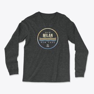 Milan New York Color Fade Light Soft Long Sleeve T-Shirt
