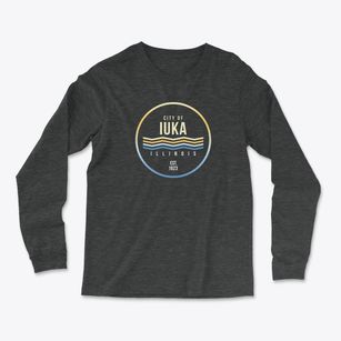 Iuka Illinois Color Fade Light Soft Long Sleeve T-Shirt