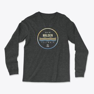 Malden Illinois Color Fade Light Soft Long Sleeve T-Shirt