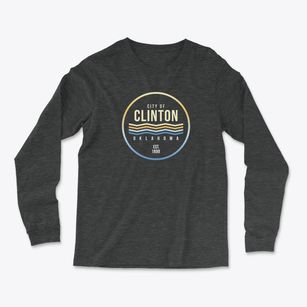 Clinton Oklahoma Color Fade Light Soft Long Sleeve T-Shirt