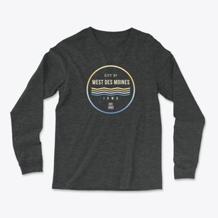 West Des Moines Iowa Color Fade Light Soft Long Sleeve T-Shirt