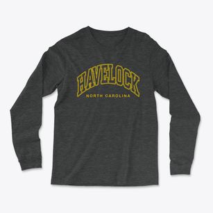 Havelock North Carolina Inline Light Soft Long Sleeve T-Shirt