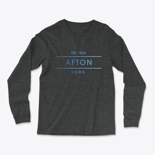Afton Iowa Horizon Light Soft Long Sleeve T-Shirt