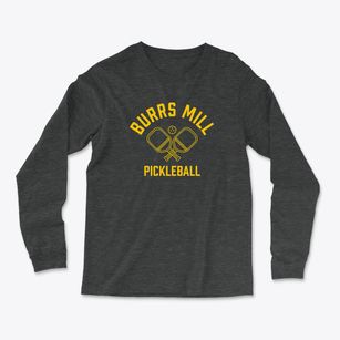 Burrs Mill New Jersey Pickleball Light Soft Long Sleeve T-Shirt