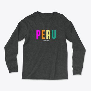 Peru Maine Color Pop Light Soft Long Sleeve T-Shirt