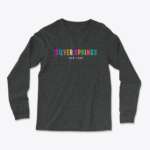 Silver Springs New York Color Pop Light Soft Long Sleeve T-Shirt