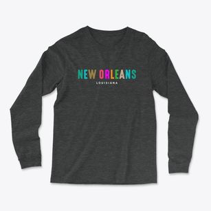 New Orleans Louisiana Color Pop Light Soft Long Sleeve T-Shirt