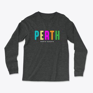 Perth North Dakota Color Pop Light Soft Long Sleeve T-Shirt