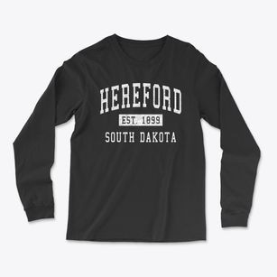 Hereford South Dakota Classic Established Light Soft Long Sleeve T-Shirt