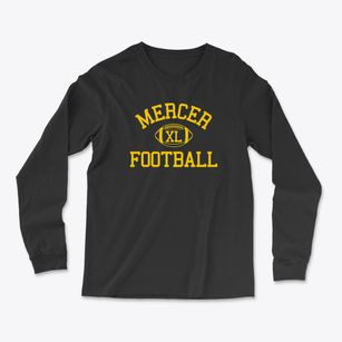 Mercer School Classic Football Light Soft Long Sleeve T-Shirt