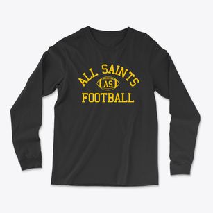 All Saints School Classic Football Light Soft Long Sleeve T-Shirt