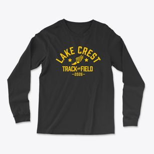 Lake Crest Elementary School Track and Field Light Soft Long Sleeve T-Shirt