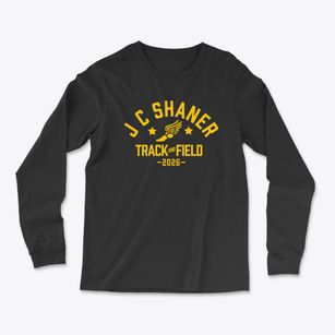 J C Shaner Memorial Elementary School Track and Field Light Soft Long Sleeve T-Shirt