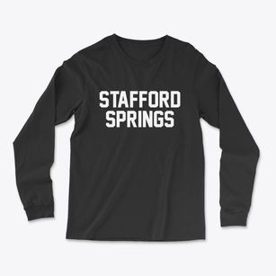 Stafford Springs Connecticut Classic Block Light Soft Long Sleeve T-Shirt
