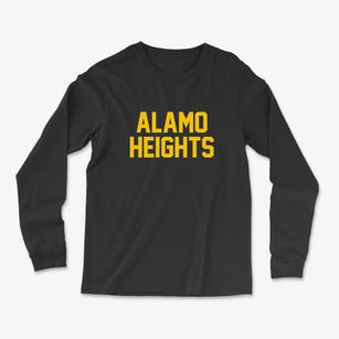 Alamo Heights Texas Classic Block Light Soft Long Sleeve T-Shirt