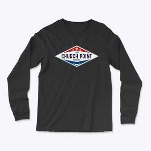 Church Point Louisiana Diamond Star Light Soft Long Sleeve T-Shirt