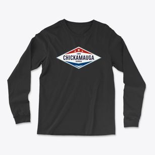 Chickamauga Georgia Diamond Star Light Soft Long Sleeve T-Shirt