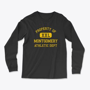 Montgomery Alabama Athletic Dept Light Soft Long Sleeve T-Shirt