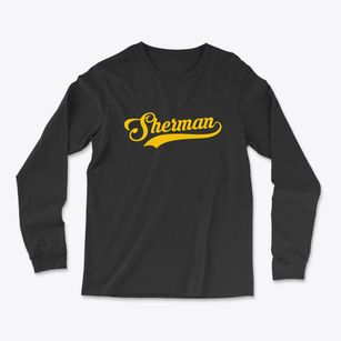Sherman Texas Vintage Team Light Soft Long Sleeve T-Shirt