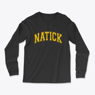 Natick Massachusetts Varsity Light Soft Long Sleeve T-Shirt