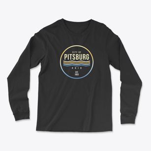 Pitsburg Ohio Color Fade Light Soft Long Sleeve T-Shirt