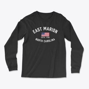 East Marion North Carolina Patriot Light Soft Long Sleeve T-Shirt