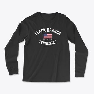 Clack Branch Tennessee Patriot Light Soft Long Sleeve T-Shirt