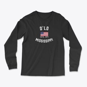 D'lo Mississippi Patriot Light Soft Long Sleeve T-Shirt