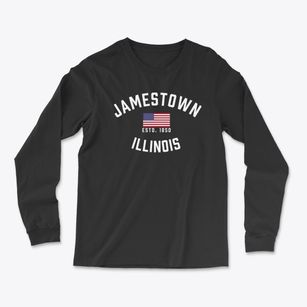 Jamestown Illinois Patriot Light Soft Long Sleeve T-Shirt