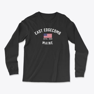 East Edgecomb Maine Patriot Light Soft Long Sleeve T-Shirt