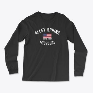 Alley Spring Missouri Patriot Light Soft Long Sleeve T-Shirt