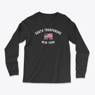 South Troupsburg New York Patriot Light Soft Long Sleeve T-Shirt