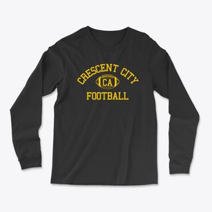 Crescent City California Football Light Soft Long Sleeve T-Shirt