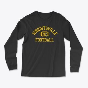 Wrightsville North Carolina Football Light Soft Long Sleeve T-Shirt