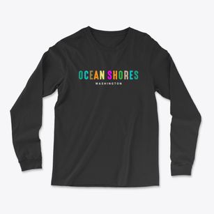 Ocean Shores Washington Color Pop Light Soft Long Sleeve T-Shirt